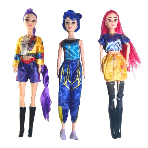 3PCS Kpop Demon Hunter Dolls Set Sings 11.8" Figures USA Seller Fast Ship - Picture 3 of 11